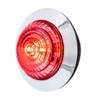 1 1/4" Round 6 LED Clearance Marker Light Giving The Viewer A Look At The Side Of The Red/Clear Lens