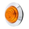 1 1/4" Round 6 LED Clearance Marker Light Shows The Amber/Amber Lens From The Side