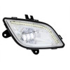 Freightliner Cascadia Chrome LED Fog Light With Light Bar A66-03653-003 Showing The Front View Of Passenger With The Light On