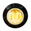 3 LED 3/4" Mini Clearance Marker Light With Rubber Grommet by Maxxima - Amber Clear
