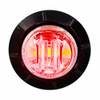 3 LED 3/4" Mini Clearance Marker Light With Rubber Grommet by Maxxima - Red Clear