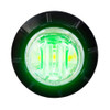 3 LED 3/4" Mini Clearance Marker Light With Rubber Grommet by Maxxima - Green