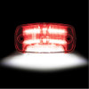16 LED 4" Rectangular Clearance Marker Light With White Ground Light By Maxxima - Red Dark