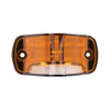 16 LED 4" Rectangular Clearance Marker Light With White Ground Light By Maxxima - Amber