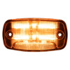 16 LED 4" Rectangular Clearance Marker Light With White Ground Light By Maxxima - Amber On