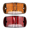 16 LED 4" Rectangular Clearance Marker Light With White Ground Light By Maxxima - Off Thumbnail