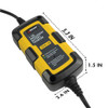 1.5 Amp Intelligent Battery Charger By Wagan Tech - Measurements