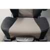 Prime TC200 Series Air Ride Suspension Genuine Grey/Black Leather Truck Seat With Arm Rests - Cushion