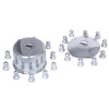 19.5" Ford F53 F59 Stainless Steel Hub Cap & Lug Nut Cover Kit - Main