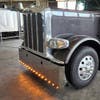 Peterbilt 379 389 Chrome Bumper With Light Holes By Lincoln Chrome - Installed Driver Side