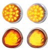 AJP Suspension LED Light Brackets By Shift Products - Amber Lights On