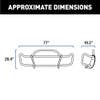 Ford Transit 150 250 350 2015-2022 SolidShield Van Grill Guard - Dimensions