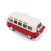 Volkswagen Van Samba In Red And White Special Edition Replica 1/25 Scale - Top Angle