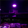 Peterbilt 6" Round Multicolor LED Interior Cab Dome Light With Matte Black Bezel 16-08319 - Purple Example