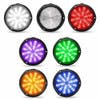 Peterbilt 6" Round Multicolor LED Interior Cab Dome Light With Matte Black Bezel 16-08319 - Thumbnail
