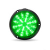 Peterbilt 6" Round Multicolor LED Interior Cab Dome Light With Matte Black Bezel 16-08319 - Green