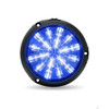 Peterbilt 6" Round Multicolor LED Interior Cab Dome Light With Matte Black Bezel 16-08319 - Blue