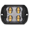 4 LED Strobe Warning Light By Maxxima - Rectangle Amber Clear