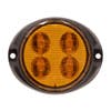 4 LED Strobe Warning Light By Maxxima - Amber Oval