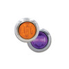 3/4" Round Clearance Marker Light With Stainless Steel Bezel by Maxxima Amber and Purple