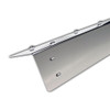 Flanged Stainless Steel Double License Plate Holder - Side