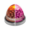 Mirror Turn Signal 90-Degree L-Bracket Kit With Optional Watermelon LEDs - Amber/Pink