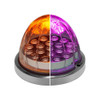 Mirror Turn Signal Angled Bracket Kit With Optional Watermelon LEDs- Amber/Purple