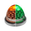 Mirror Turn Signal Angled Bracket Kit With Optional Watermelon LEDs- Amber/Green