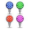 3" Mini Round Dual Revolution Single Post LED Marker & Turn Signal Reflector Light default