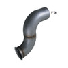 Freightliner FLD 5" 2 Bend Aluminized Pipe 04-17094-012 Measurements