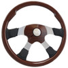 18" Milestone Steering Wheel With Gen 3 Smart Pad - Mahogany 