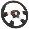 18" Leather Traveler Mahogany Steering Wheel