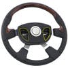 18" Leather Traveler Mahogany Steering Wheel