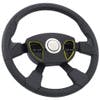 18" Leather Traveler Steering Wheel - Matte Pad
