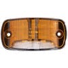 16 LED 4" Rectangular Clearance Marker Light With Blue Ground Light By Maxxima amber light front view