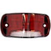 16 LED 4" Rectangular Clearance Marker Light With Blue Ground Light By Maxxima red light front view