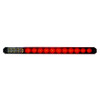 27 LED 17" Low Profile STT Light Bar With Back Up Light- Red Half On