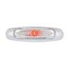 5 3/4" Wide 3 LED ViperEye Clearance Marker - Red LED Light - Red Lens/ Clear Lens ON