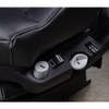 Black Leather & Stitching Highback Semi Truck Seat Seat features 2
