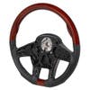 Peterbilt Kenworth 18" YourGrip Leather & Wood Steering Wheel - Leather And Wood Side