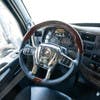 Peterbilt Kenworth 18" YourGrip Leather & Wood Steering Wheel - Leather And Wood Installed