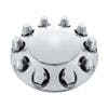 Chrome Dome Front Axle Cover With 33mm Push On Lug Nut Covers - Default