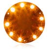 30 LED 5.5" Hybrid Combination Round Stop Turn Tail & Back Up Warning Light By Maxxima - Inside Amber Off