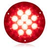 30 LED 5.5" Hybrid Combination Round Stop Turn Tail & Back Up Warning Light By Maxxima - Outer Off