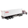 Western Star 4900 SF Day Cab With OOCL 40' Dry Good Sea Container Replica 1/50 Scale Back Side View