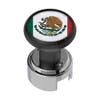 Black 1/2"-13 Thread-On Flag Gearshift Knob With Adapter - 13/15/18 Mexico Top