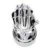 Chrome Skull Thread On Shift Knob With 9/10 Speed Adapter - Top