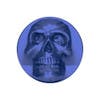 Vibrant Color Skull Air Valve Knob - Indigo Blue Face