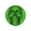 Vibrant Color Skull Air Valve Knob - Emerald Green Face