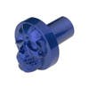 Vibrant Color Skull Air Valve Knob - Indigo Blue Tilt